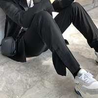 CL 18 in quần siêu cháy ulzzang quần tây quần dài ống quần thẳng mùa xuân và mùa thu quần mỏng nam quần lót nam thun lạnh