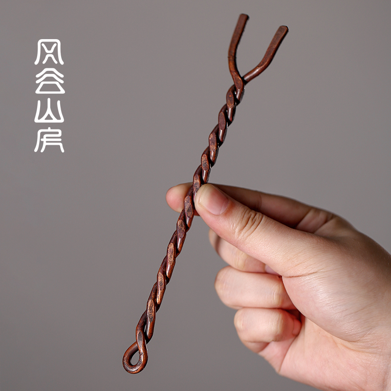 Fenggu Hill Room Japanese Retro Copper Tea Kettle Handmade anti-hot pot Clip Copper Copper Copper Accessories