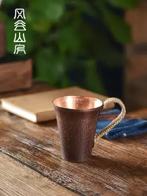 Japanese handmade copper tea cup thick anti-hot water Cup retro individual Cup home Master Cup mug Copper Cup