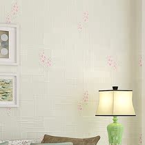 Pastoral non-woven wallpaper warm living room TV wall paper Simple Modern American flowers Pastoral bedroom wallpaper
