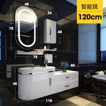 Waterproof 1 2 meters bathroom cabinet combination European wash basin pool xi su plate put hanging wall cosmetics