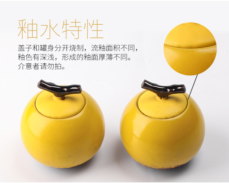 The wu family fang tea tanks caddy fixings ceramic up small seal pot of tea packaging household utensils
