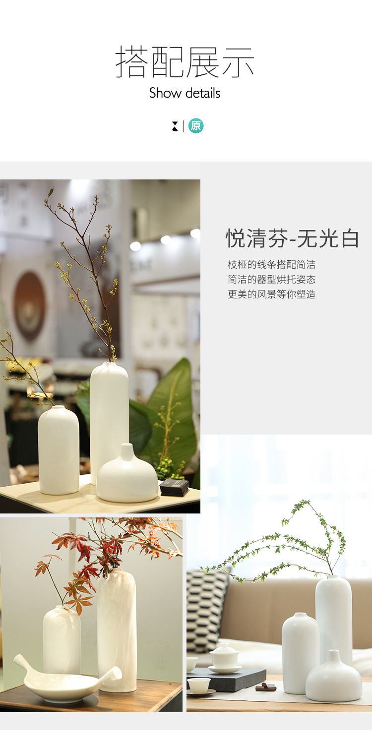 The Wu family fang make qingfen ceramic vases, flower implement fashion creative flower adornment that occupy the home furnishing articles kung fu tea taking