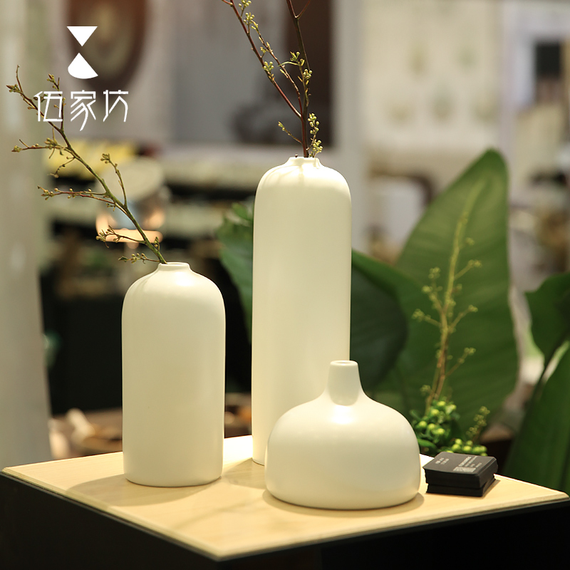 The Wu family fang make qingfen ceramic vases, flower implement fashion creative flower adornment that occupy the home furnishing articles kung fu tea taking