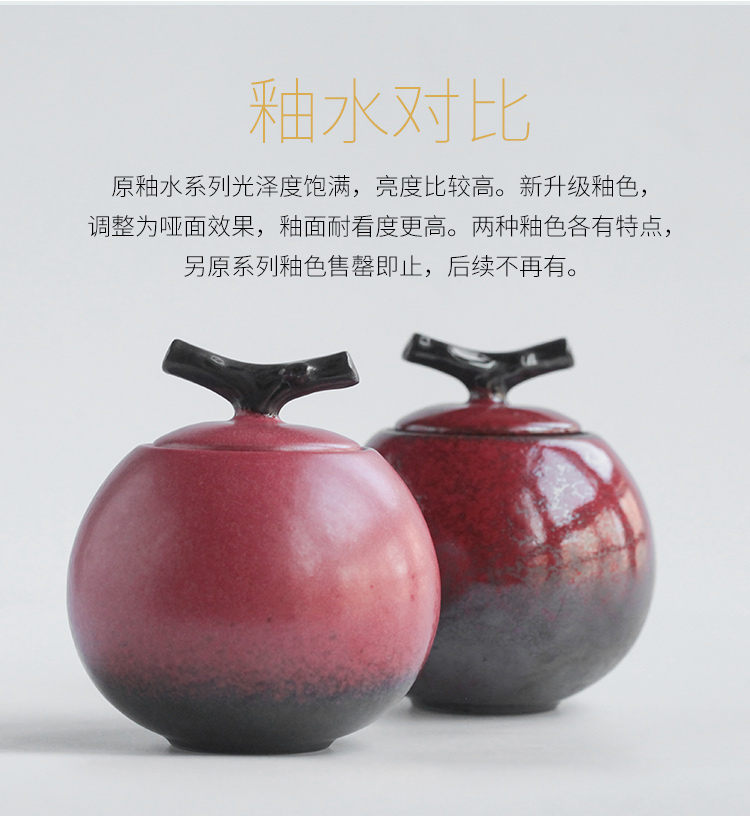 The wu family fang tea tanks caddy fixings ceramic up small seal pot of tea packaging household utensils