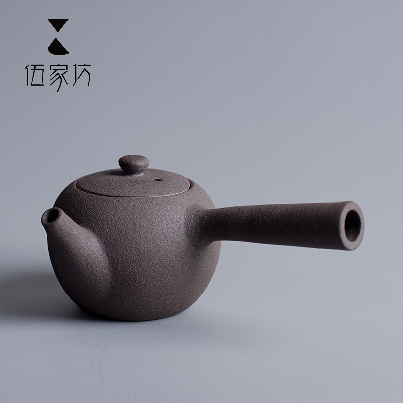 The Wu family fang brocade pot pot large teapot filter ceramic pot side put the pot of kung fu tea pot