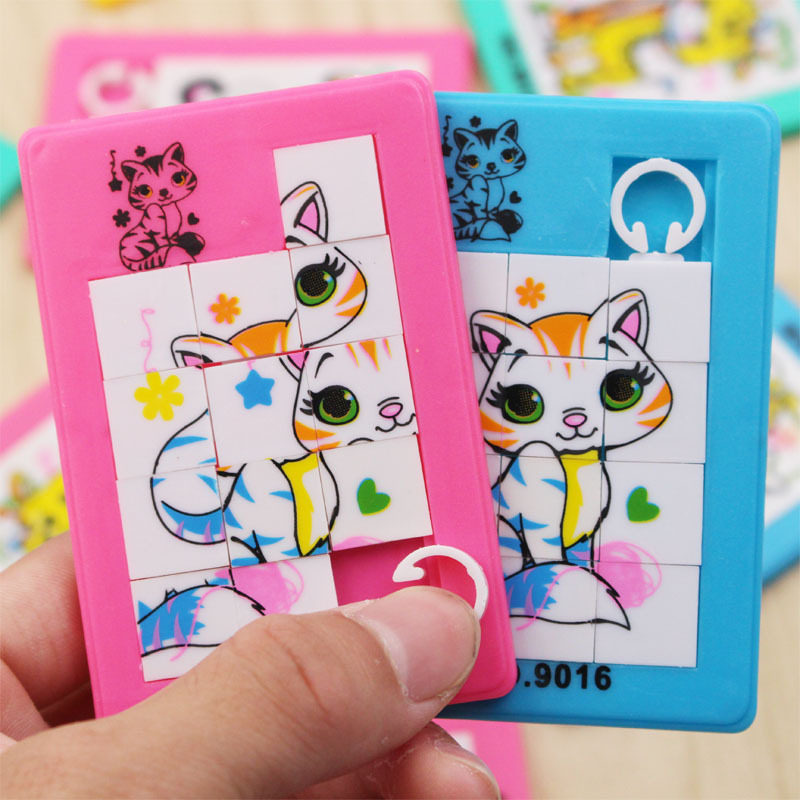 80 - post nostalgia classic kindergarten children childhood 9 - grid moving puzzle puzzle toy prize