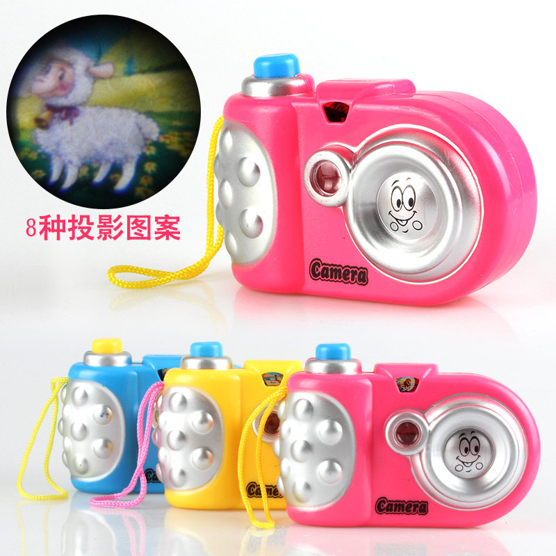 Children's Simulation Projection Lighting Camera Baby Cartoon with Lighting Lighting Toys Gift Kindergarten Prize