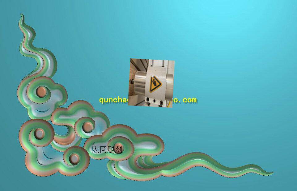 Fine Sculpture Jdp Relief Map Grey Figure Wood Sculpture Furniture Picture Corner Flowers Xiangyun Full Cloud Angular Cloud Band Floating With Appliquing Flowers