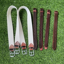 Equestrian supplies harness horse girdle thickened and widened leather girdle root adjustable double-layered thickened and durable
