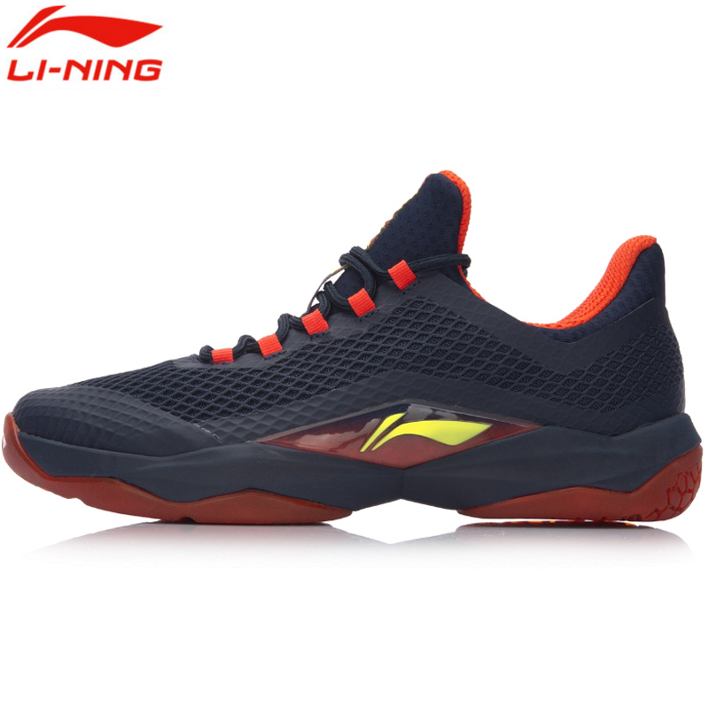 Li Ning Badminton Shoes AYTN039 Vanguard Men's Sneakers Slip Resistant Wear Badminton Training Shoes