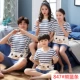 Bộ đồ ngủ pijama ba mẹ bông mùa hè cho gia đình ba người hoạt hình cho cả gia đình bốn mẹ con đồ bộ trẻ em trung niên - Cha mẹ và con