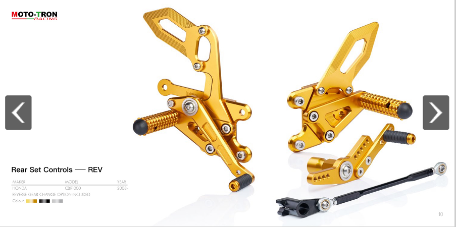 HONDA Honda CBR1000RR raised pedals are suitable for 2008-2014 models produced by MOTO-TRON