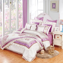 Home Textiles European-style luxury palace luxury model bedding 11-piece sets of bedspreads