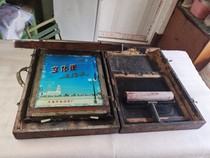Tianjin cultural card old hand-push oil printing machine wax paper ink steel sheet gauze accessories complete guarantee normal use