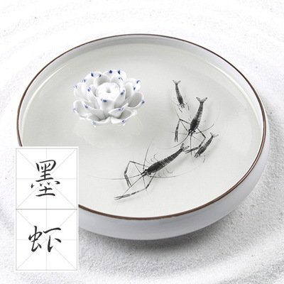 3d resin goldfish three-dimensional resin painting journey to the east ink shrimp creative home decoration wedding gift