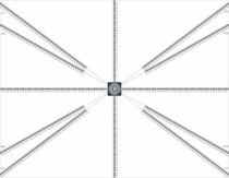 Field of View Angle Test Chart Marked Dimensions Scale Calculate conversion after shooting FOV Chart