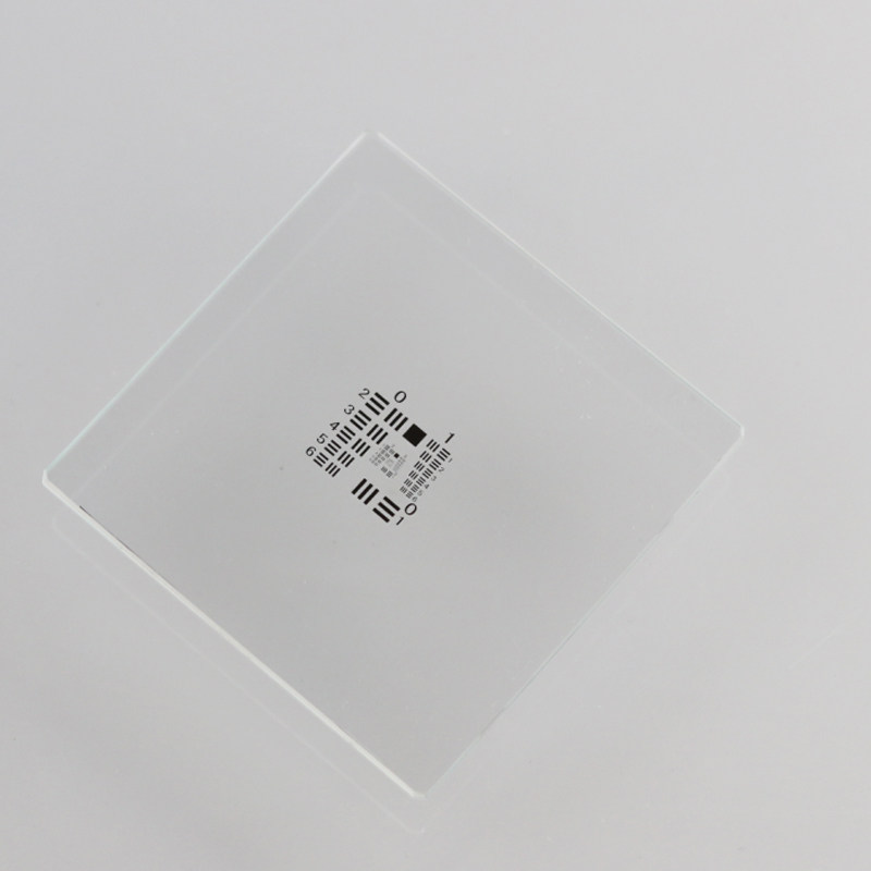 Positive U.S. military standard resolution force plate 63mmx63mmx2 3mm precision: 1μm glass chrome-plated photolithography