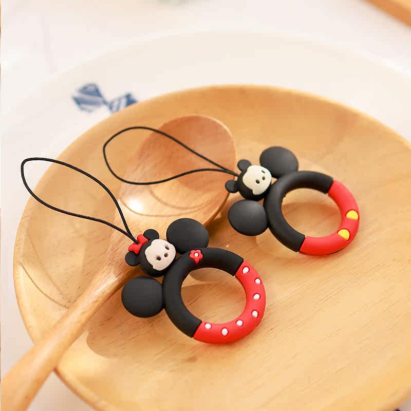 Mobile phone lanyard ring pendant short female keychain lanyard mobile phone chain wrist rope cartoon cute sling U disk