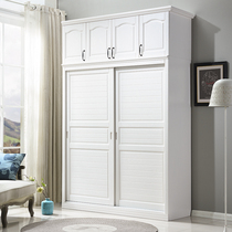  Pure solid wood top cabinet Note:a single shot is not shipped to support the stores push-pull wardrobe sales