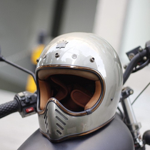 ROYAL retro helmet H1 full-face mountain bike helmet small helmet body mountain climbing men and women climbing latte Harley Indian