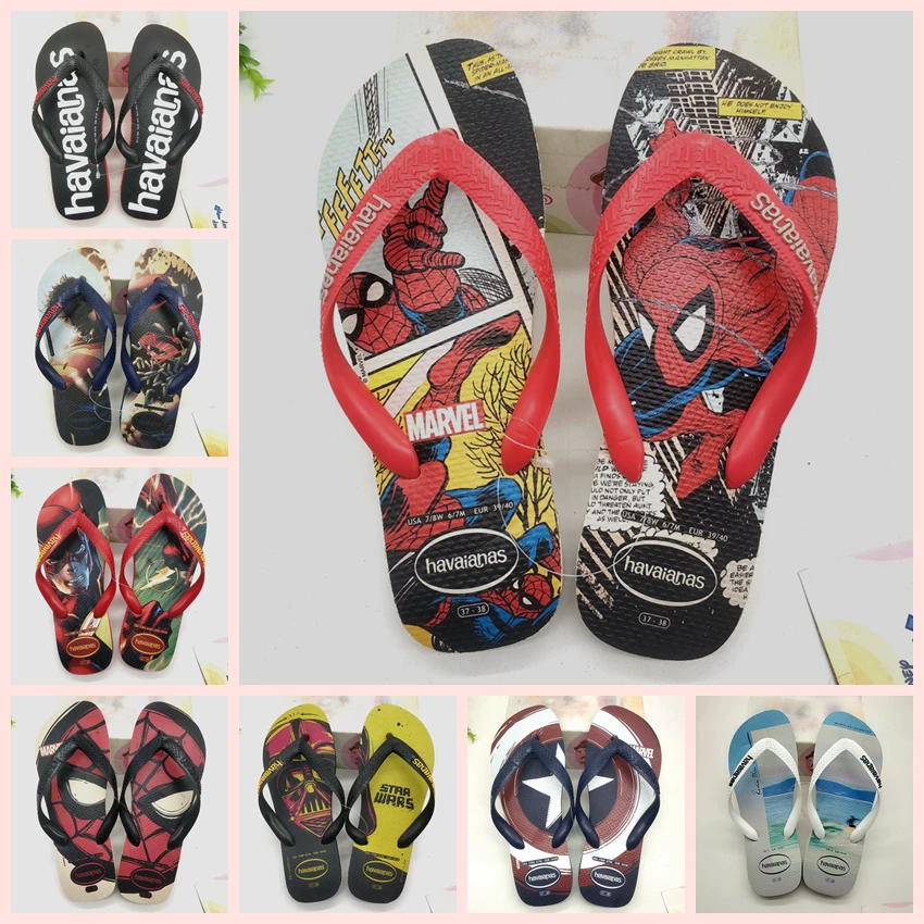 Бразилия Havaianas Havana человеческие персонажи Драг летнее мужское министерство роликов и скейтов в Liang Dragon Sudan тапочки