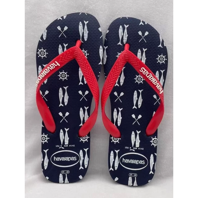 25 Brazilian Hawa flip flops SLIM NAUTICAL Navigation Мужчины и женщины, парочка средний размер, комфортные и anti-slip