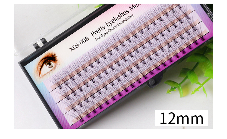Xing Yan một cụm 10 lông mi ghép siêu mềm trồng lông mi giả lông thỏ mềm hơn lông giả - Lông mi giả lông mi giả tự nhiên hàn quốc