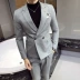 Phiên bản Hàn Quốc của bộ đồ vest nam hai mảnh Slim kinh doanh phù hợp với váy chuyên nghiệp chú rể váy cưới vest nam hàn quốc Suit phù hợp
