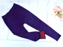 Middle-aged and elderly hot pants womens thick trousers single piece plus size plus velvet cotton high waist elastic women warm pants