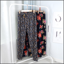 Middle-aged spring and autumn home pants Womens autumn pants plus fat plus casual pants pajamas for the elderly pants leggings