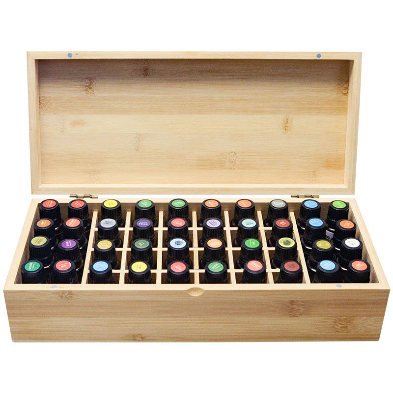 Can be engraved high-grade bamboo essential oil storage box 15ML large-capacity Melaleuca youngliving suitable essential oil box