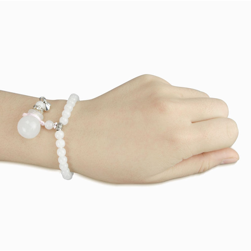 Glazed Pearl Flaring Essential essential Oil Aroma Lavender Handstring Essential Oil Bottle Bracelet Telescopic Bracelet