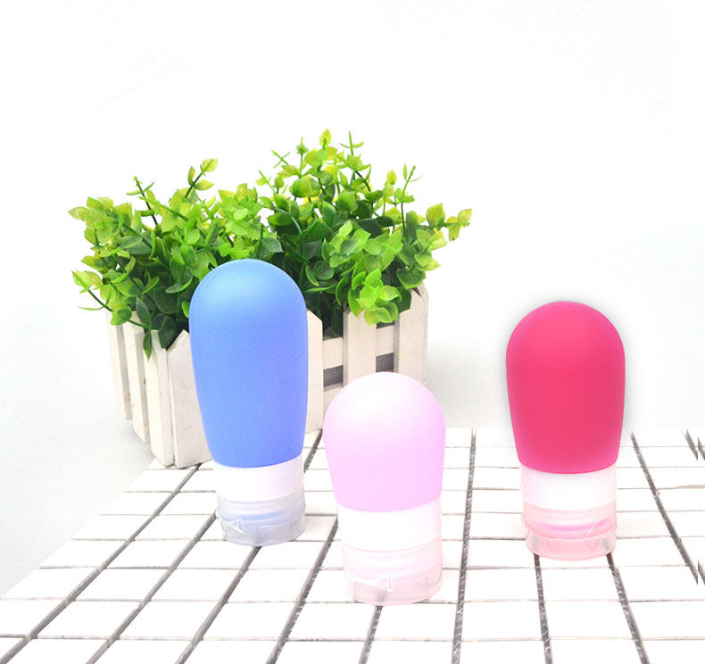Lotion sub-bottling soft silicone squeeze small empty bottle facial cleanser shower gel shampoo portable storage sub-packing small bottle