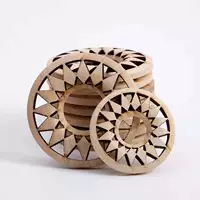 Пять 19,9 юань 5 см солнечных цветочных и деревянных таблиц