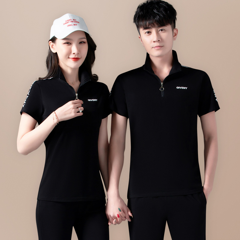 Short-sleeved trousers sports suit men and women with the same style summer couple wear 2022 new loose large size casual two-piece