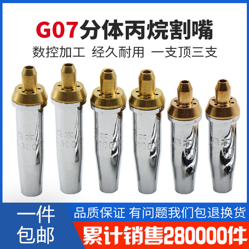 Split cutting nozzle propane G07-30 100 300 stainless steel gas liquefied gas plum blossom cutting torch