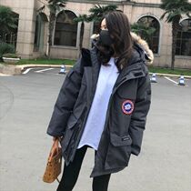 Official Canadian Ai Big Goose Down Jacket Expedition for Men and Women Long Pike overalls Plus Size Hooded Jacket