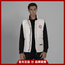 Official Canadian Ai big goose mens down vest jacket winter tooling couple vest waistcoat shoulder horse clip female