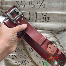 In stock old-fashioned 65 outer belt authentic artificial leather buckle belt old-fashioned nostalgic collection trouser belt old goods belt