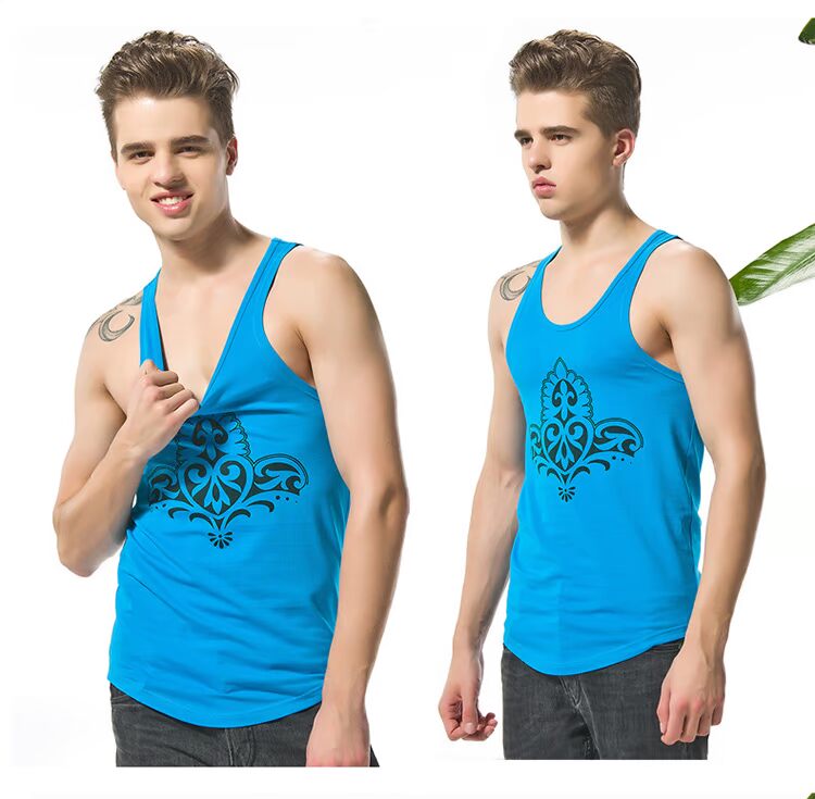 ZOD mùa hè thanh niên tay ngắn áo thun in chữ thủy triều Slim áo sơ mi nam tròn cổ nửa tay áo - Áo vest áo thun 2 dây nữ