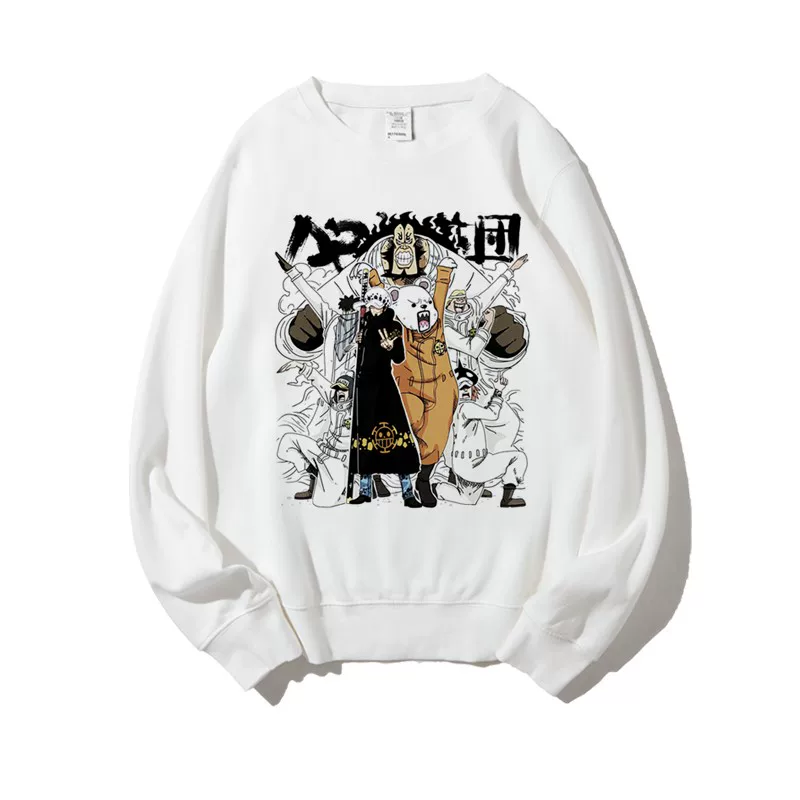 Demi-season trend sweatshirt for students, Japanese cartoon set, for beloved, oversize
