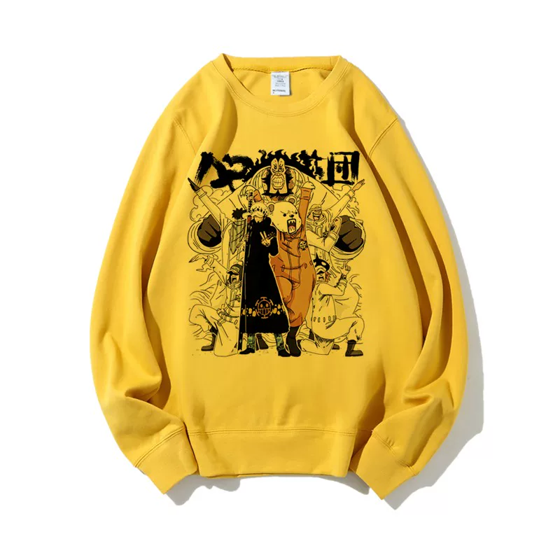 Demi-season trend sweatshirt for students, Japanese cartoon set, for beloved, oversize