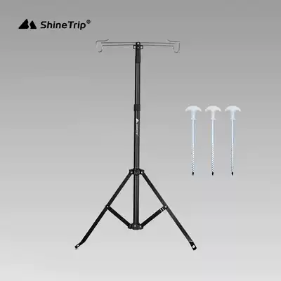 Aluminum Alloy Folding Light Pole Outdoor Floor Light Night Market Light Stand Portable Camping Light Aluminum Alloy Lighting Bracket