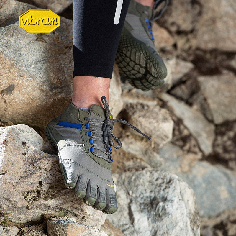 Vibram Five Finger Shoes Women's outdoor running bare breathable light, easy anti - slip wear and wear off mountain cross - country shoes VTREK