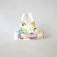 Сиреневый бюстгальтер-топ, цветочный принт