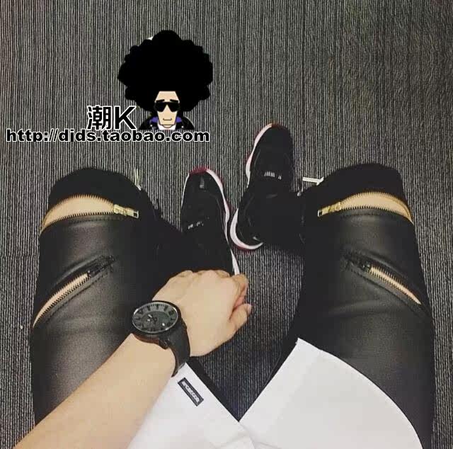 Pantalon cuir homme pour adolescent pour automne - Ref 1482910 Image 9