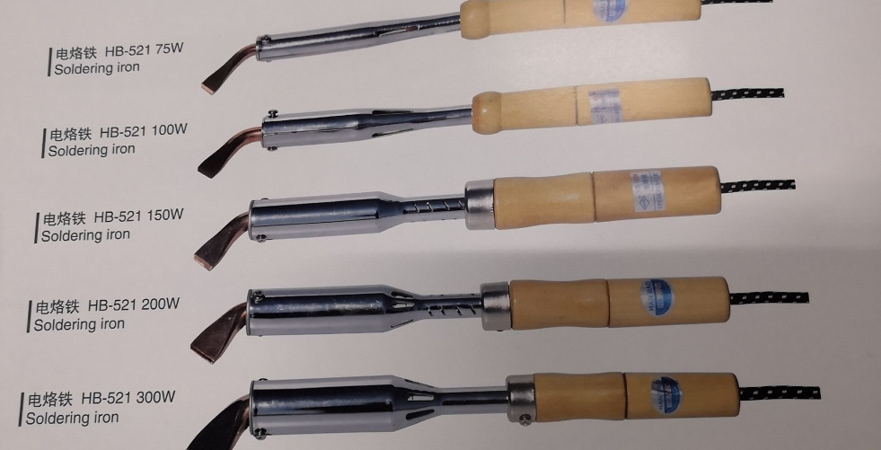 High power wood handle soldering iron pure copper branded iron head 75W 100W 100W 200W 200W 300W 500W