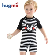 Áo tắm cho bé trai và bé gái của Hugmii gấu gấu sọc hoạt hình Bộ đồ tắm mùa xuân nóng bỏng dễ thương cho bé