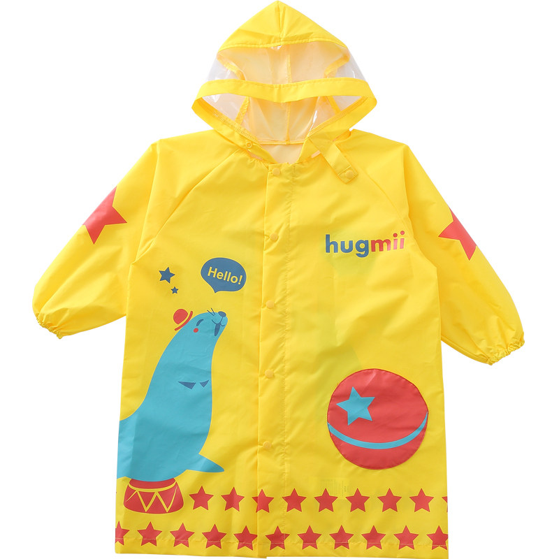 hugmii Children's raincoat Men's and women's fashion kindergarten